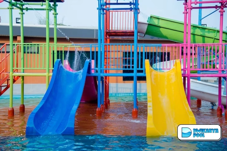 kolam renang anak perosotan