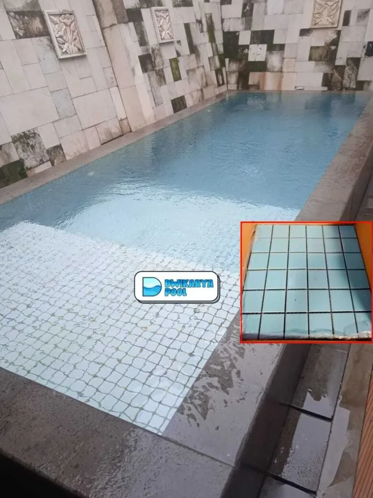 renovasi mozaik kolam renang