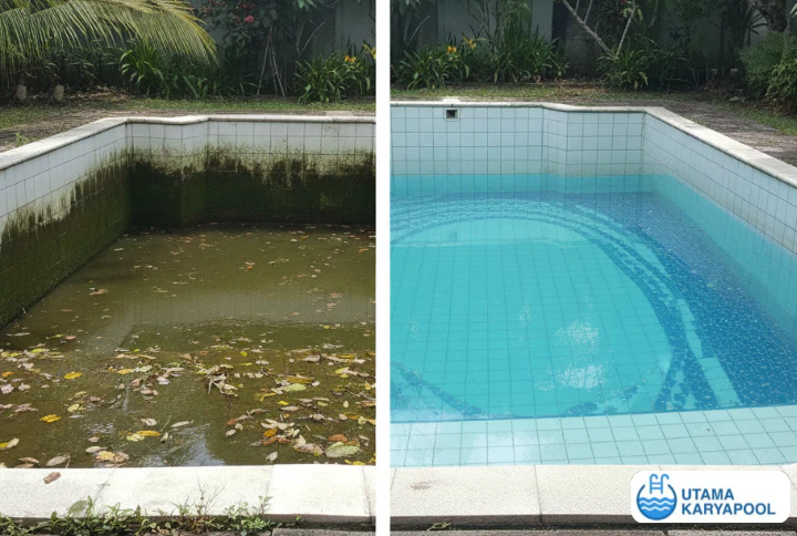 Cara Merawat Kolam Renang Berlumut